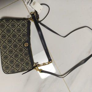 T MONOGRAM JACQUARD STUDIO BAG